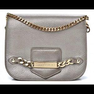 JIMMY CHOO SHADOW SILVER LEATHER CROSSBODY